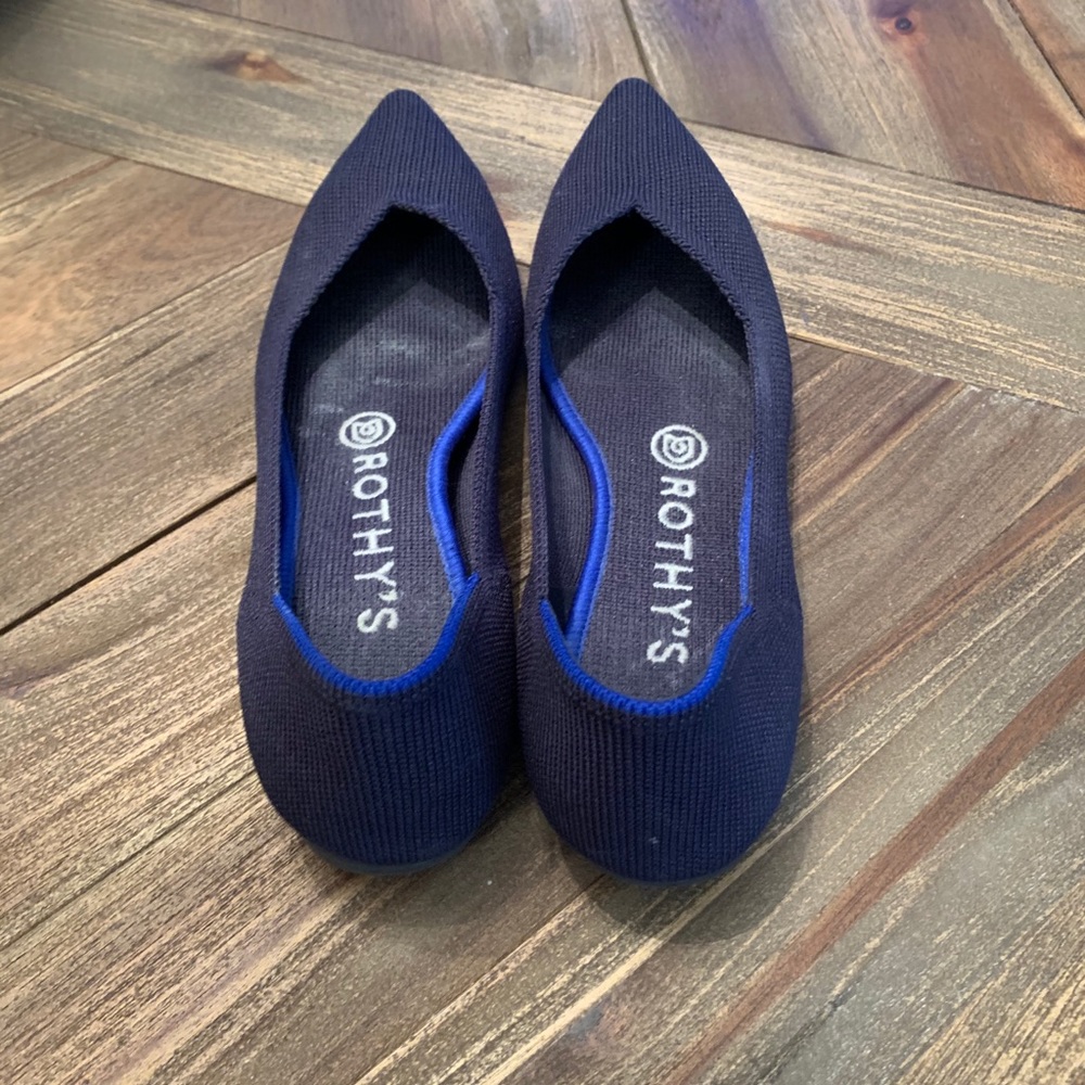 Rothys navy blue Size 7